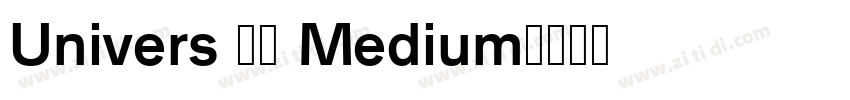 Univers 65 Medium字体转换